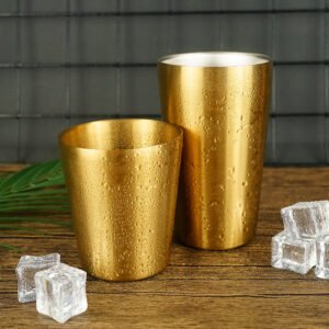 Golden Series-Double Layers Simple Cup