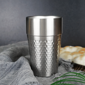 Silver Series-Double Layers Diamond Stairs Cup