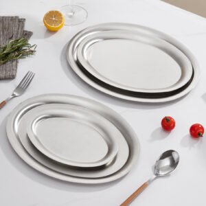 Silver Series-Egg Shape Plate
